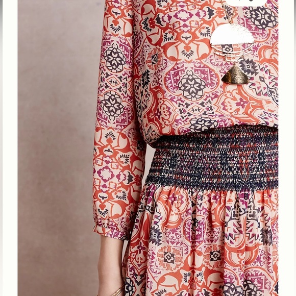 Vanessa Virginia Anthropologie day tripper Multicolor Dress size LP - Picture 6 of 8